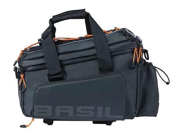 Torba na bagażnik Basil Miles XL Pro MIK (czarno-pomarańczowa 9-36 litrów)