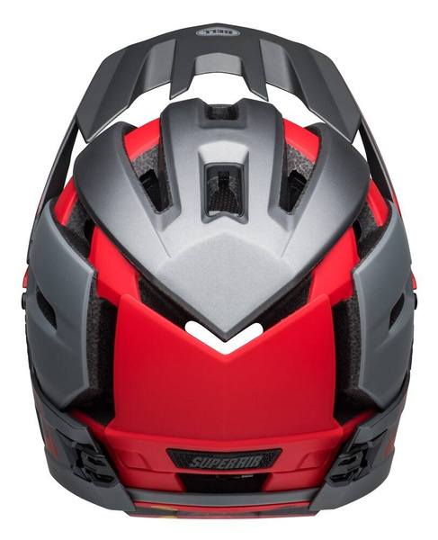 Kask full face BELL SUPER AIR R MIPS SPHERICAL (szaro-czerwony)