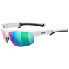 Okulary Uvex Sportstyle 226 White Black (zielone soczewki mirror S3)