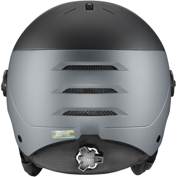 Kask narciarski Uvex Wanted Visor Pro V (czarno-srebrny)