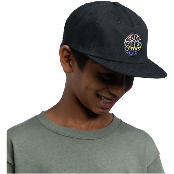 Dziecięca czapka z daszkiem BUFF SNAPBACK CAP SOLID BLACK