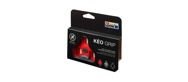 Bloki do pedałów Look Keo Grip czerwone 9 stopni
