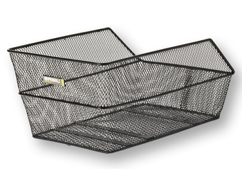 Kosz tylny na bagażnik BASIL CENTO FM, FIXED MOUNTED, mocowanie stałe, stalowy czarny