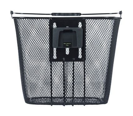 Kosz na kierownicę BASIL BILBAO BE, BasEasy System (ze wspornikiem 70182), mocowanie przenośne, stalowy czarny (NEW)