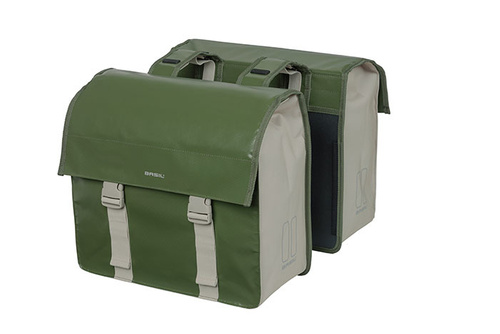 Sakwa na bagażnik podwójna Basil Urban Load Double Pannier Bag Moss Green Sand (48-53 litry)