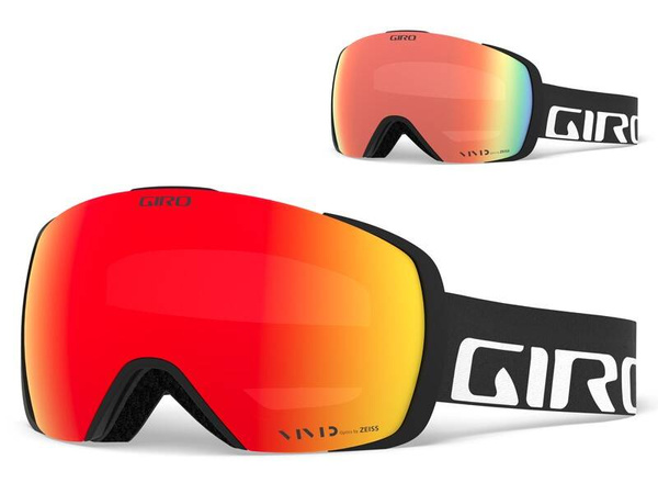 Gogle zimowe GIRO CONTACT BLACK WORDMARK (soczewka lustrzana kolorowa VIVID-Carl Zeiss EMBER i soczewka lustrzana kolorowa VIVID-Carl Zeiss INFRARED)