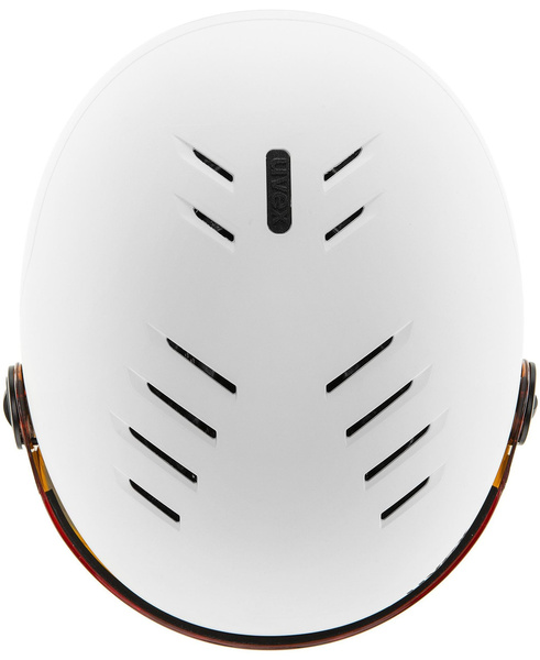 Kask narciarski dziecięcy Uvex Rocket Jr. Visor (biały)