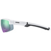 Okulary Uvex Sportstyle 226 White Black (zielone soczewki mirror S3)