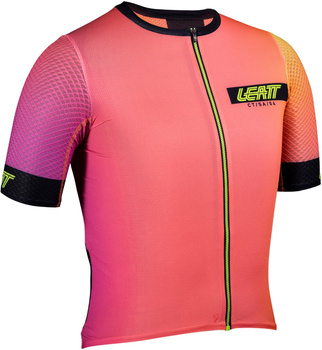 Koszulka damska Leatt MTB Endurance 6.0 (różowo-żółta)