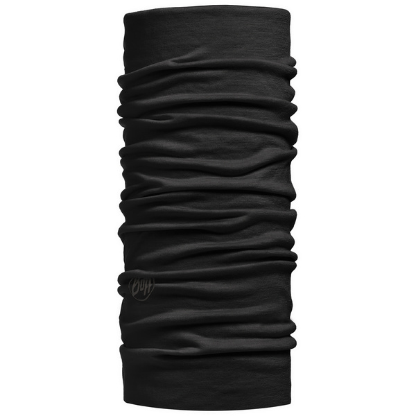 Bandana BUFF MERINO LIGHTWEIGHT SOLID BLACK