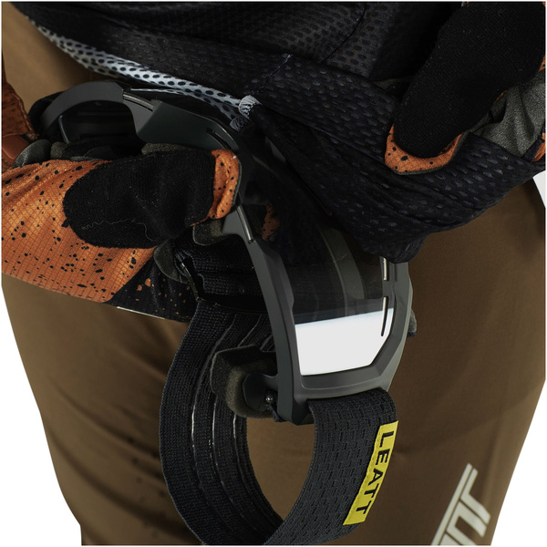 Koszulka dziecięca z długim rękawem Leatt MTB Gravity 4.0 Junior (czarno-brązowa)