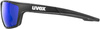 Okulary Uvex Sportstyle 706 (czarne; niebieskie soczewki mirror S3)