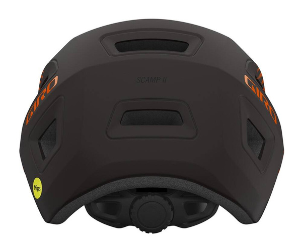 Kask dziecięcy GIRO SCAMP II MIPS (czarno-pomarańczowy)