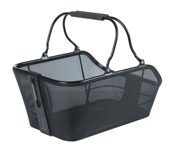 Kosz tylny na bagażnik BASIL CENTO TECH FIBER NORDLICHT MIK, MIK System (ready to go) alumninium solid black (WYPRZEDAŻ -50%)