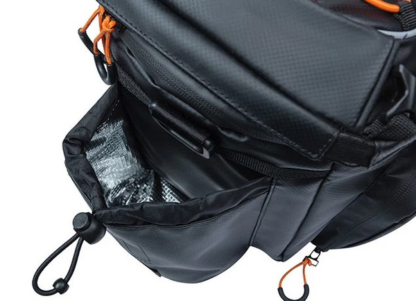 Torba na bagażnik Basil Miles XL Pro MIK (czarno-pomarańczowa 9-36 litrów)