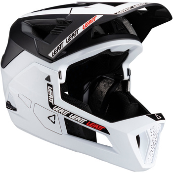 Kask full face Leatt MTB Enduro 4.0 V24 (wypinana szczęka) White