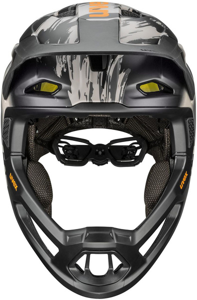 Kask fullface Uvex Revolt MIPS (szaro-czarny)