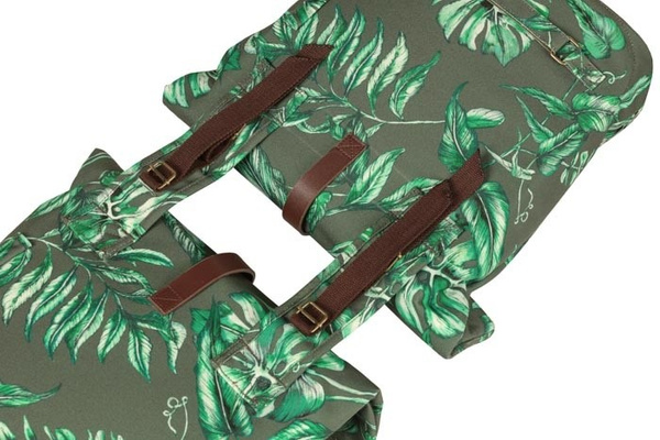 Sakwa na bagażnik podwójna Basil Ever-Green Double Pannier Bag Thyme Green (28-32 litry)