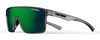 Okulary TIFOSI SANCTUM crystal smoke (szare; soczewka zielona 14% transmisji światła)