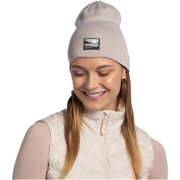 Czapka BUFF KNITTED BEANIE LILON LONG BIRCH GRAY