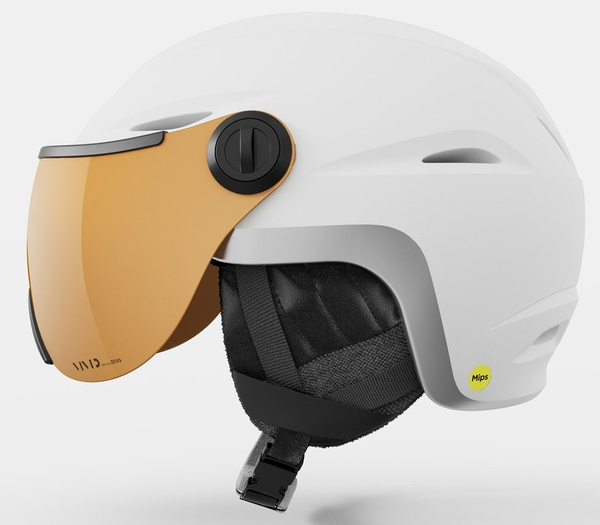 Kask zimowy damski GIRO ESSENCE MIPS (matte white/VIVID copper) (2026)