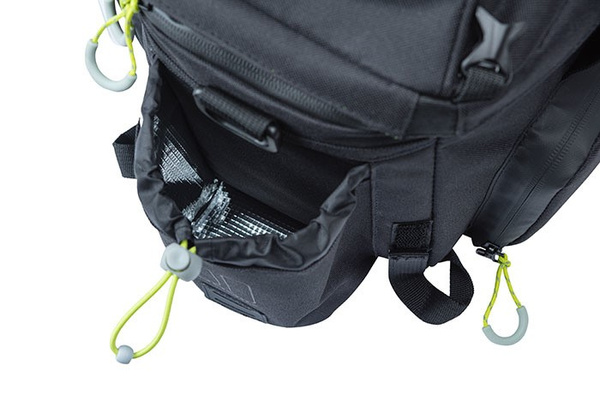 Torba na bagażnik Basil Miles XL Pro (czarno-limonkowa 9-36 litrów)