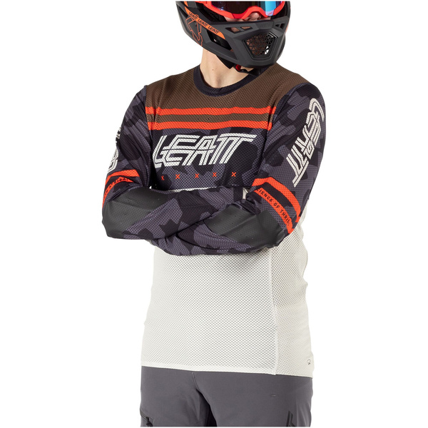 Koszulka z długim rękawem Leatt MTB Gravity 4.0 (biało-czarna)