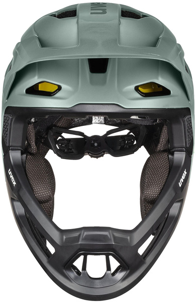 Kask fullface Uvex Revolt MIPS (zielono-czarny)