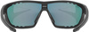 Okulary Uvex Sportstyle 706 (czarne; niebieskie soczewki mirror S3)
