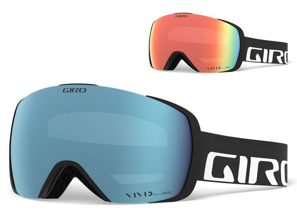 Gogle zimowe GIRO CONTACT BLACK WORDMARK (soczewka lustrzana kolorowa VIVID-Carl Zeiss ROYAL i soczewka lustrzana kolorowa VIVID-Carl Zeiss INFRARED)