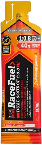 Żel energetyczny NAMEDSPORT Race Fuel Dual Source 1:0,8 (pomarańcza 60 ml)