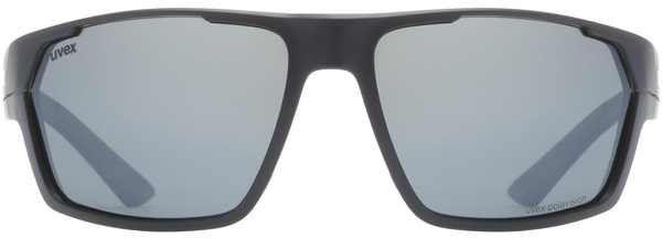 Okulary Uvex Sportstyle 233 P (czarny mat | srebrne soczewki Polavision® litemirror S3)
