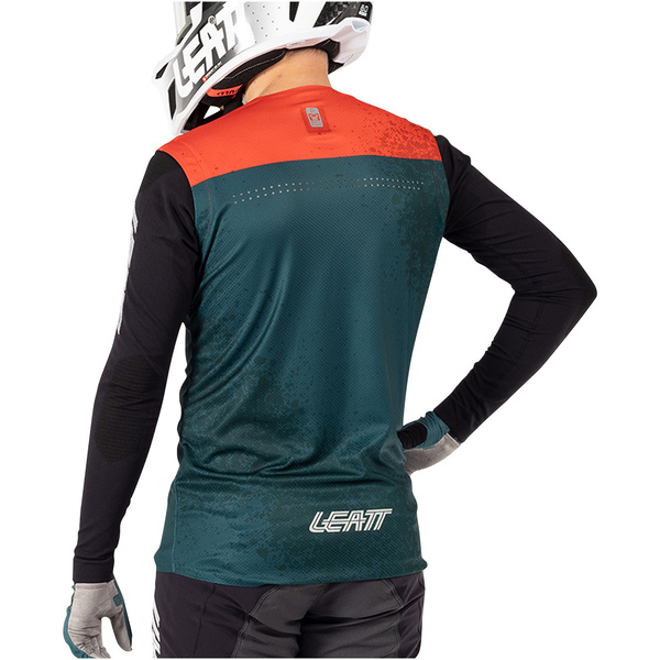 Koszulka z długim rękawem Leatt MTB Gravity 5.0 (turkusowa)