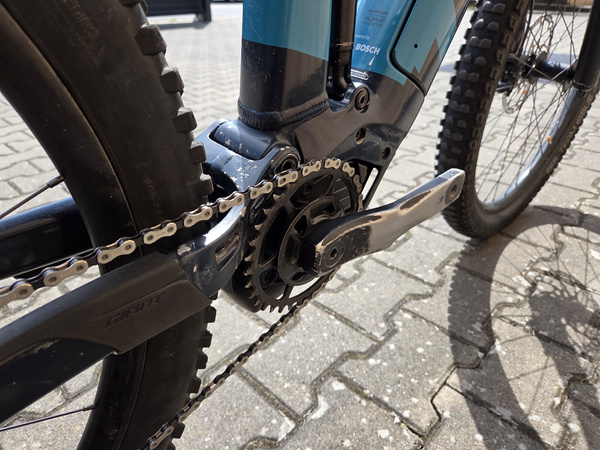Używany rower elektryczny MTB Trek Rail 9 (2019) niebieski