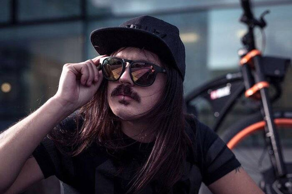 Okulary Bliz Active Ace czarne (różowo-złota soczewka dymiona)