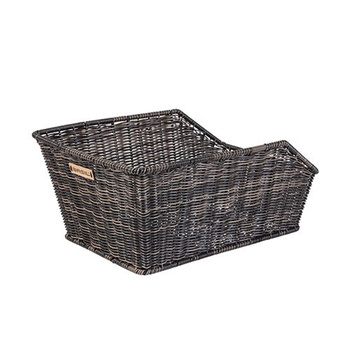 Kosz tylny na bagażnik BASIL CENTO RATTAN LOOK WSL, WSL System, wodoodporny nature brown (WYPRZEDAŻ -50%)