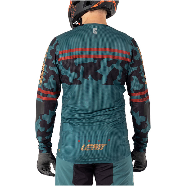 Koszulka z długim rękawem Leatt MTB Gravity 4.0 (turkusowa)