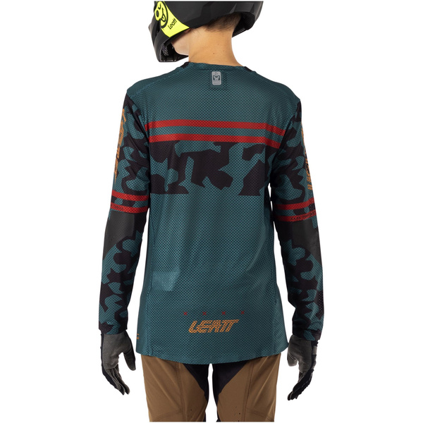 Koszulka dziecięca z długim rękawem Leatt MTB Gravity 4.0 Junior (turkusowa)