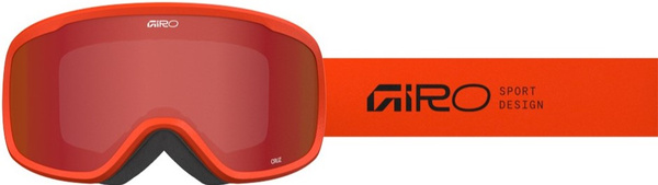 Gogle zimowe GIRO CRUZ ORANGE STACKED (soczewka lustrzana kolorowa AMBER SCARLET) (2026)