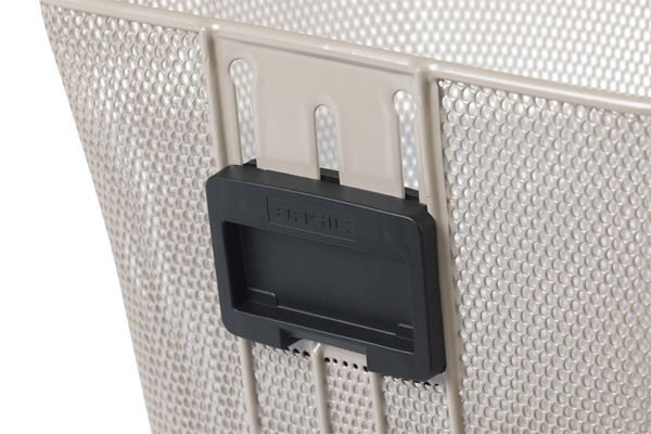 Kosz na kierownicę BASIL BILBAO KF, KF System (bez uchwytu), mocowanie przenośne, stalowy nude metallic (NEW)