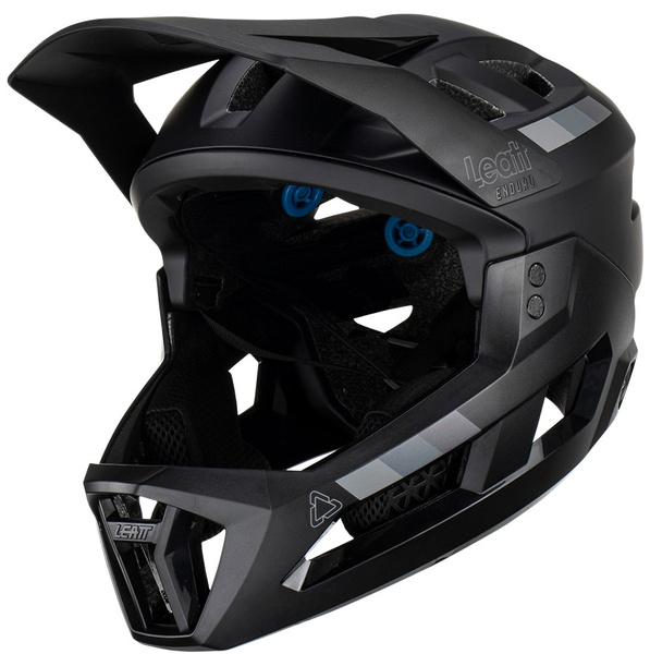 Kask full face dziecięcy Leatt MTB Enduro 2.0 Junior V23 (wypinana szczęka) Black