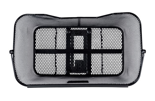 Kosz tylny na bagażnik BASIL BASE XL REAR BASKET, MIK z adapterem do mocowania (ready to go), Stalowy, Black (Eco Bottom) (WYPRZEDAŻ -50%)
