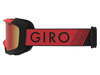 Gogle zimowe juniorskie GIRO GRADE RED BLACK ZOOM (soczewki AMBER SCARLET)