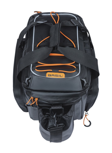 Torba na bagażnik Basil Miles XL Pro MIK + adapter (czarno-pomarańczowy 9-36 litrów)