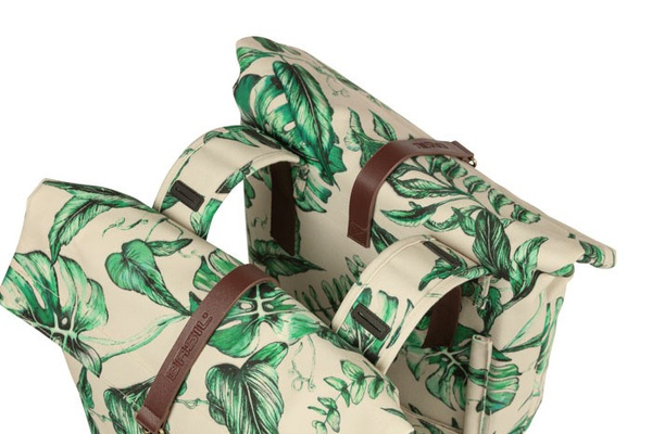 Sakwa na bagażnik podwójna Basil Ever-Green Double Pannier Bag Sandshell Beige (28-32 litry)