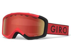 Gogle zimowe juniorskie GIRO GRADE RED BLACK ZOOM (soczewki AMBER SCARLET)