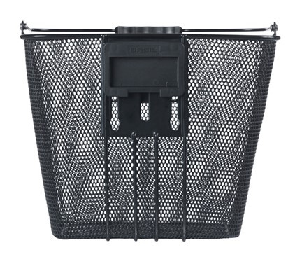 Kosz na kierownicę BASIL BILBAO KF+HANDLEBARHOLDER, KF System (ze wspornikiem), mocowanie przenośne, stalowy czarny (NEW)