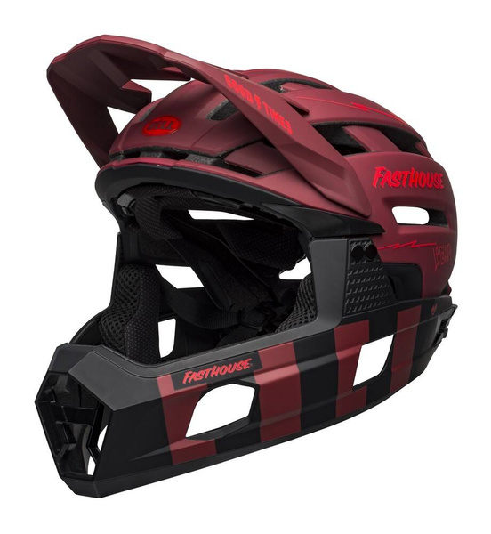 Kask full face BELL SUPER AIR R MIPS SPHERICAL (czerwony mat)