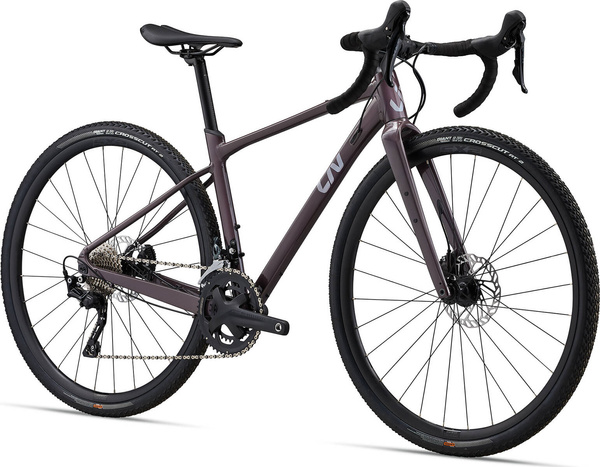 Rower gravel damski Giant Liv Devote 1 (2024) Charcoal Plum