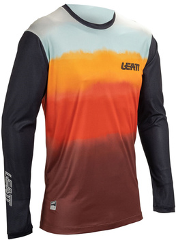 Koszulka z długim rękawem Leatt MTB Gravity 3.0 (pomarańczowo-czarna)